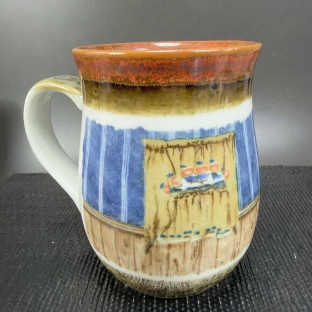 Otagiri Stoneware Pottery Coffee Mug Cup Country Kitchen Ceramic Made In Japan‎